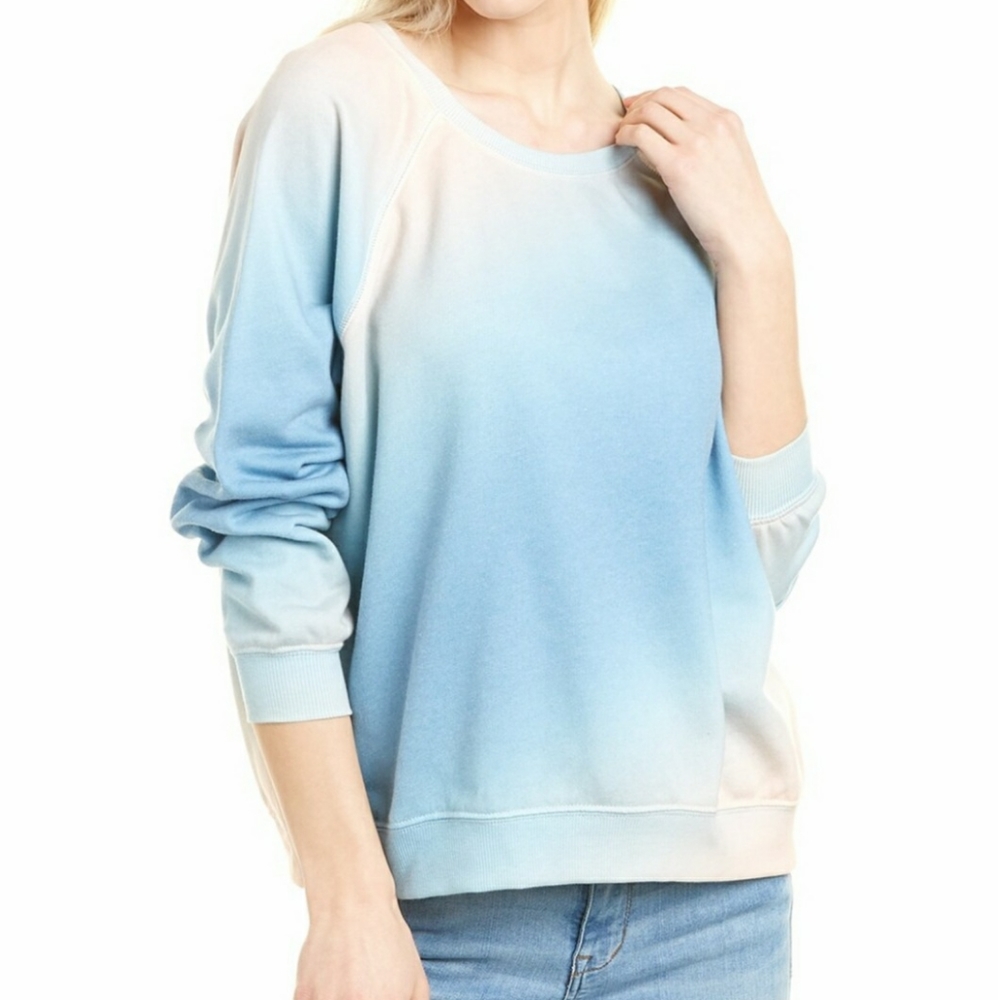Wildfox Sommers Grotto Sweatshirt Gradient Ombre Pullover size Medium